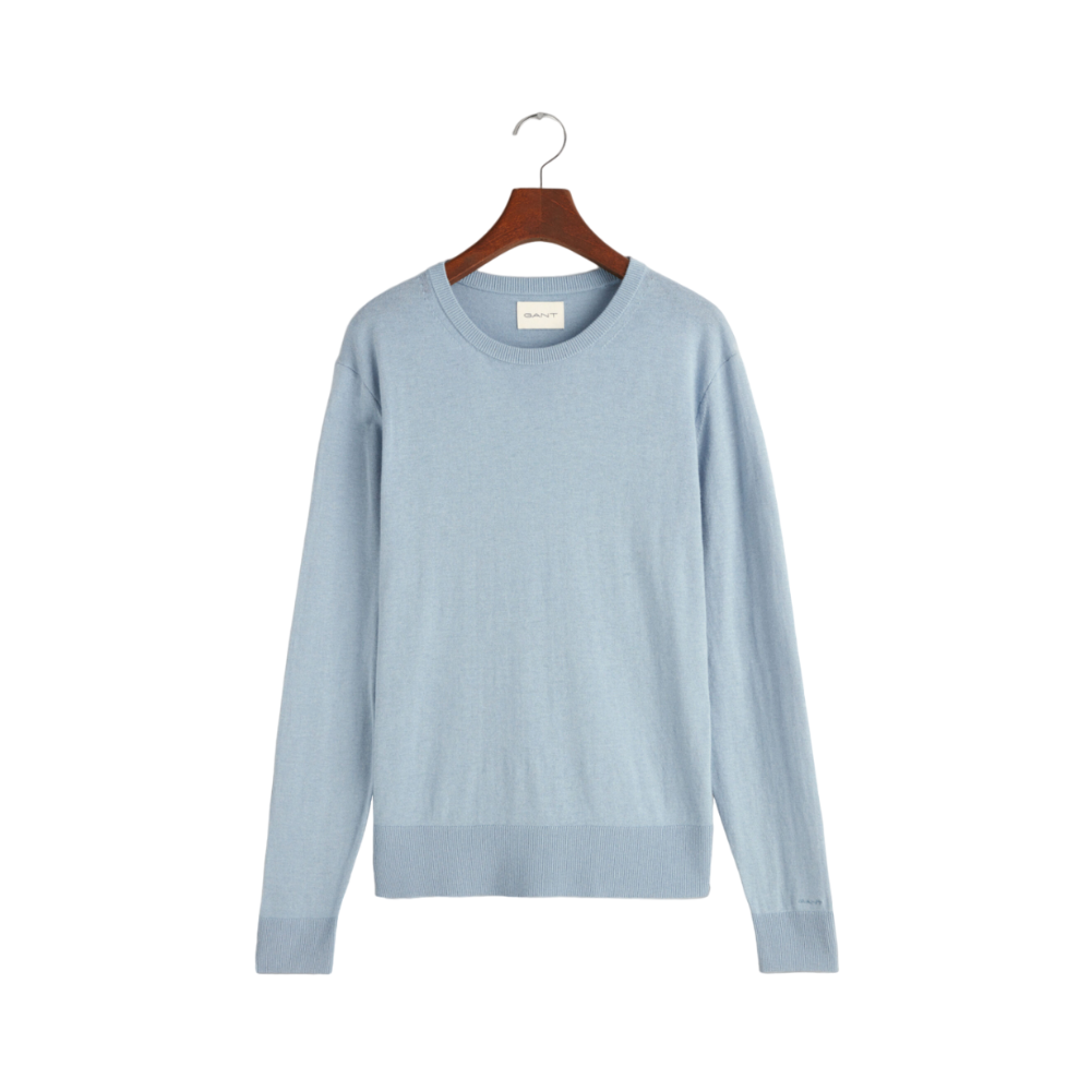 Fine Knit Crewneck - Blue