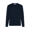 Vagn Reg Bubble Knit Crew Neck - Blue