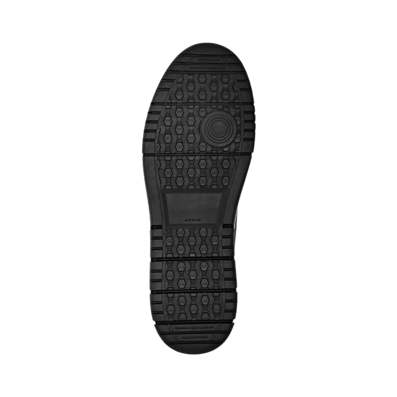 Leather Lo-Top Sneakers Hexagon - Black