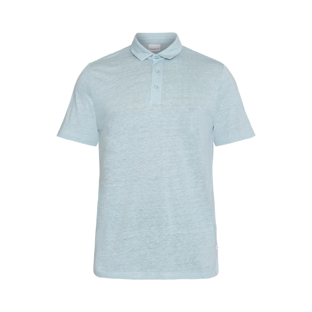 Linen polo - 1436 Gray Mist