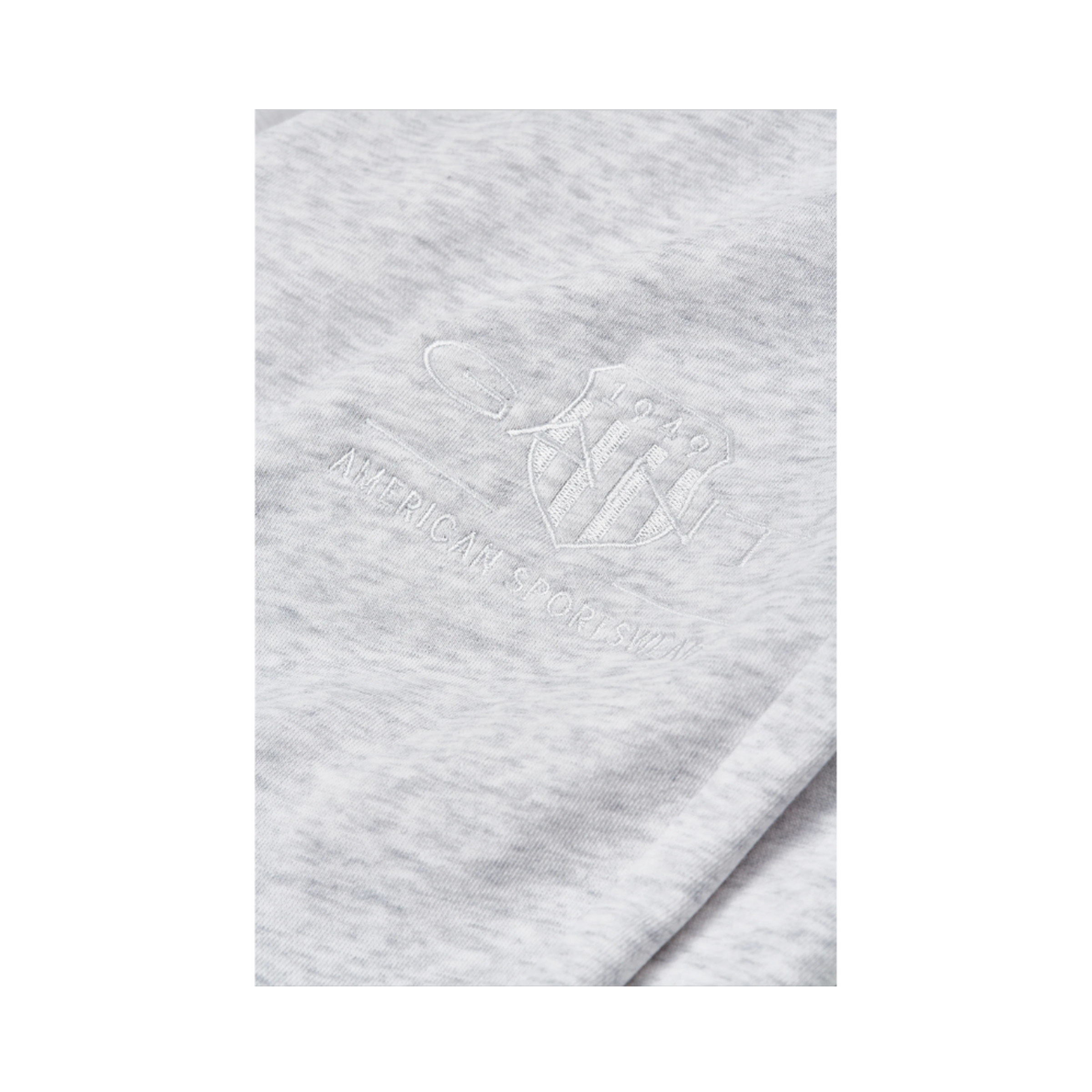 Tonal Shield Sweatpants - 080 Pale Grey Melange