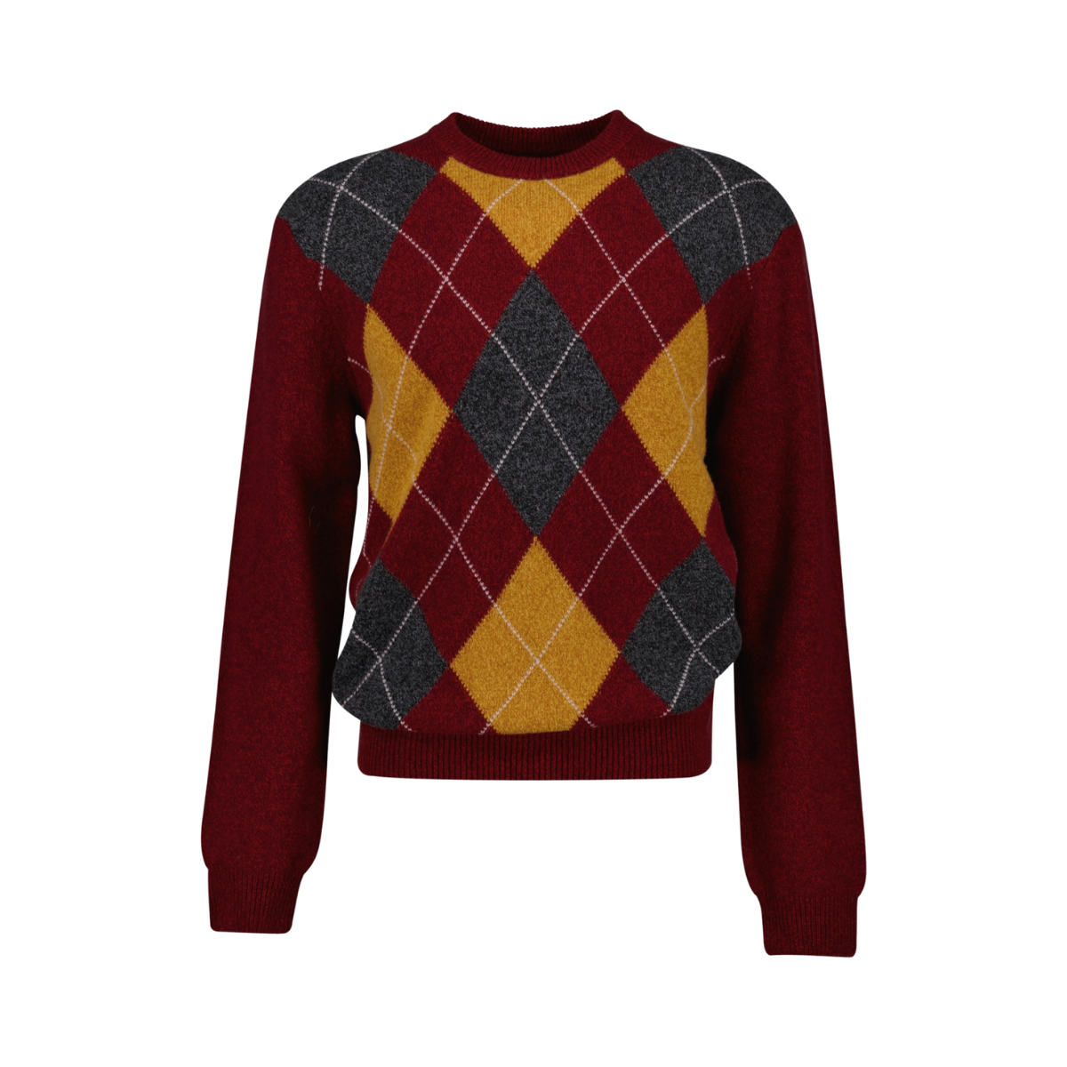 ARGYLE C-NECK - Red