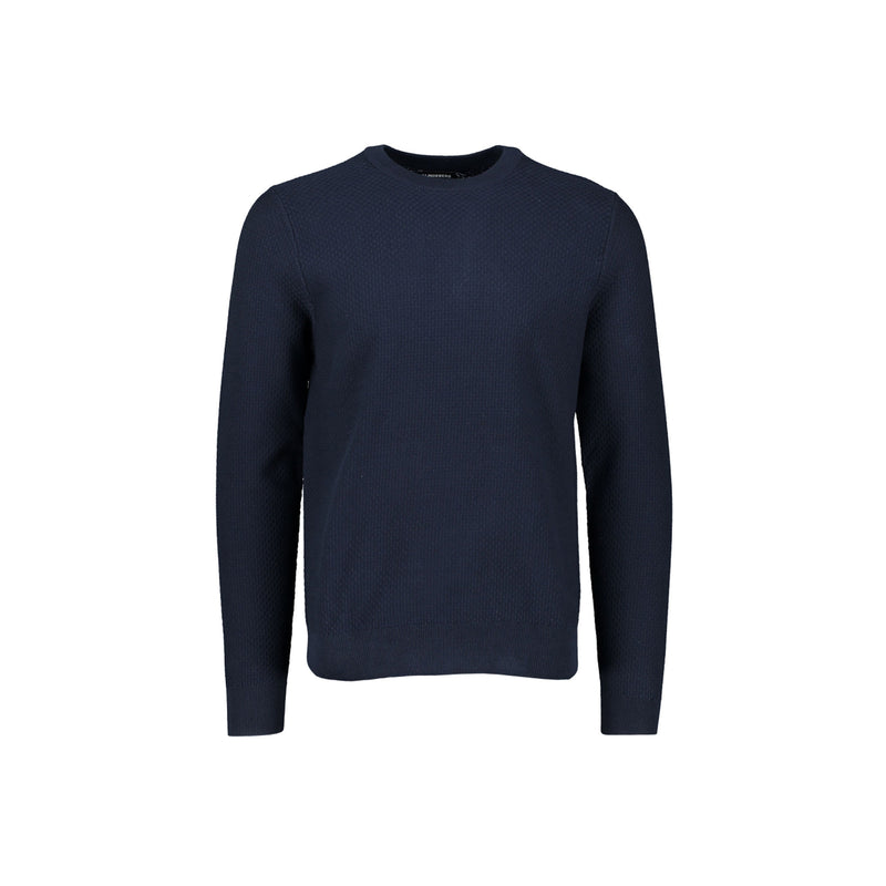 M Cotton Structure Sweater - Navy