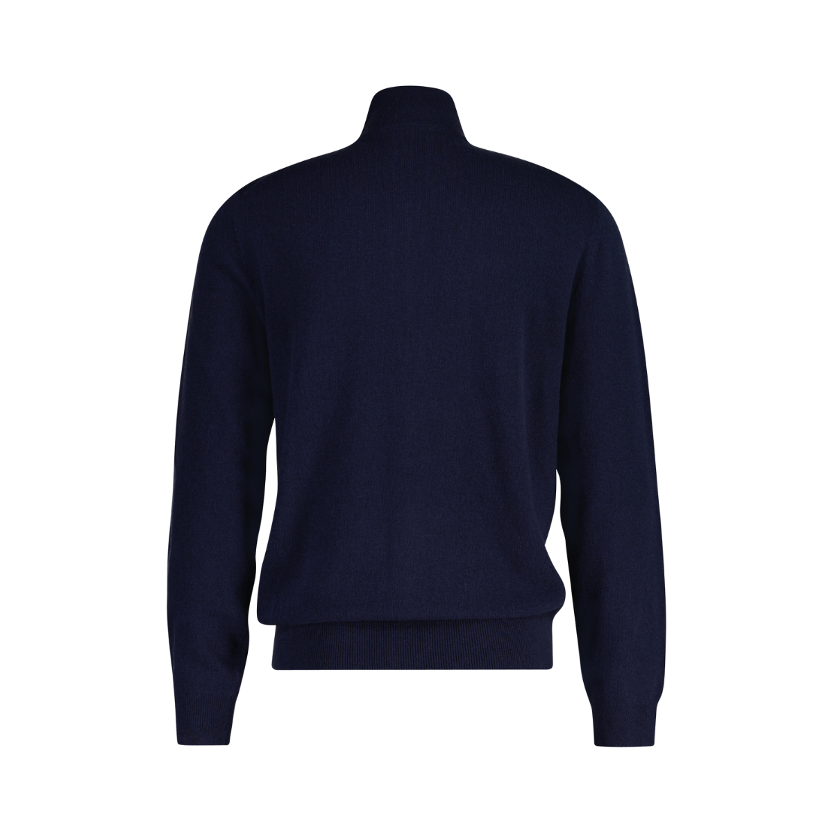 EXTRAFINE LAMBSWOOL STRIPED RUGGER - Navy