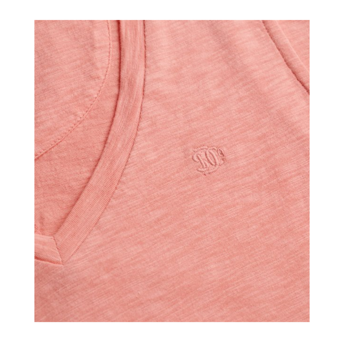 Studios Vee Neck Vest - Peach Amber Pink
