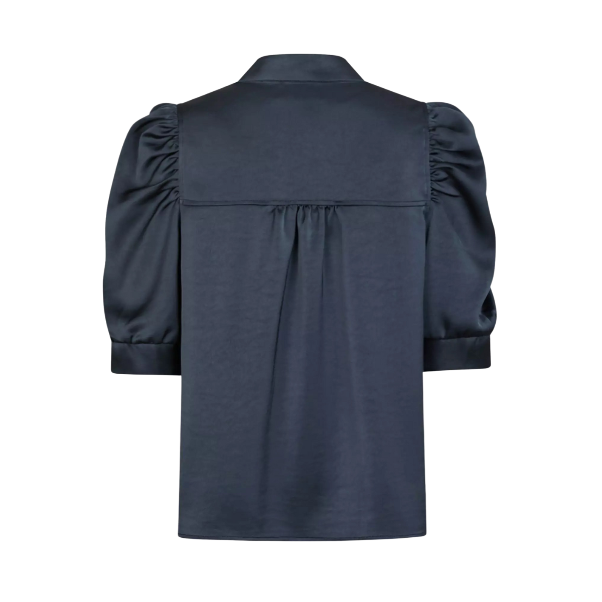 Roella Heavy Sateen Blouse - Midnight Blue