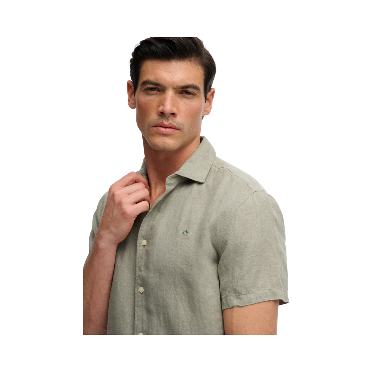 Riviera S/S Linen Shirt - Bay Green