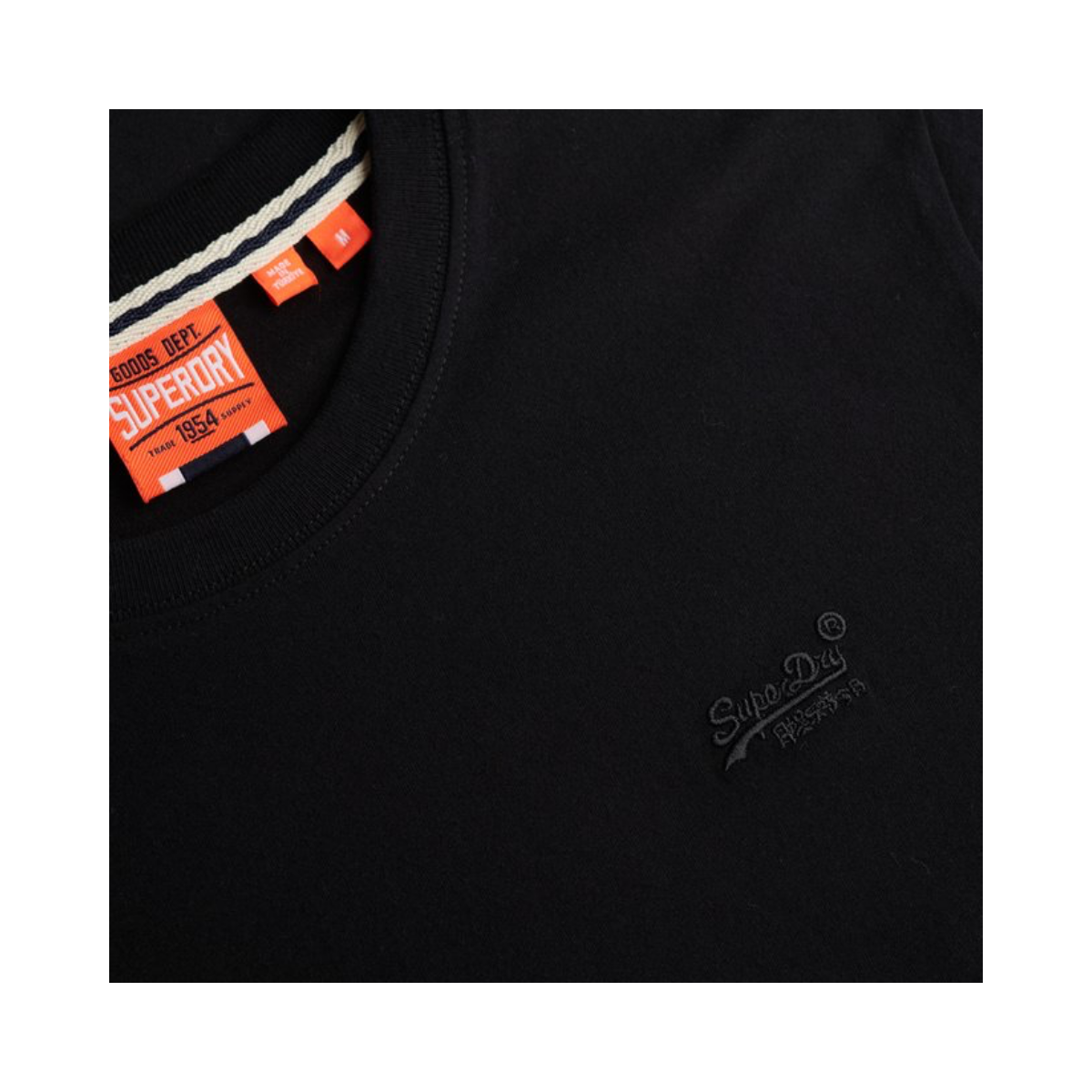 Essential Logo Emb Tee - Black/Black