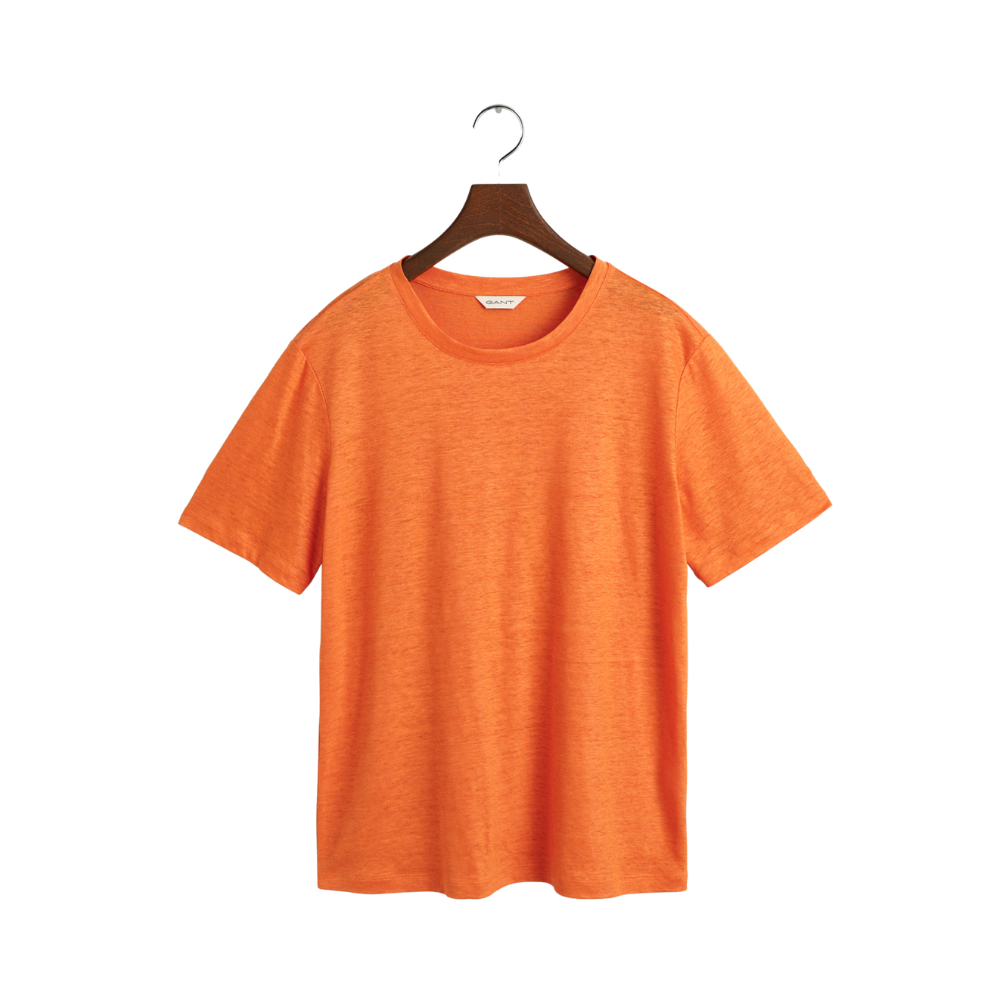 Linen T-Shirt - Orange