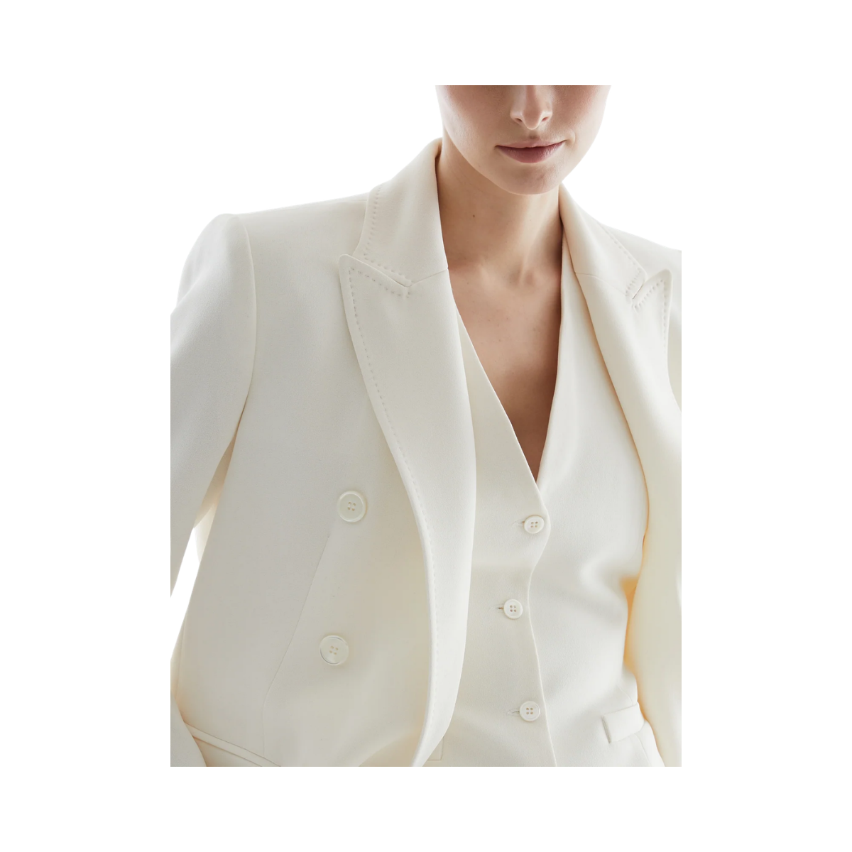 Traci W blazer - Chalk White