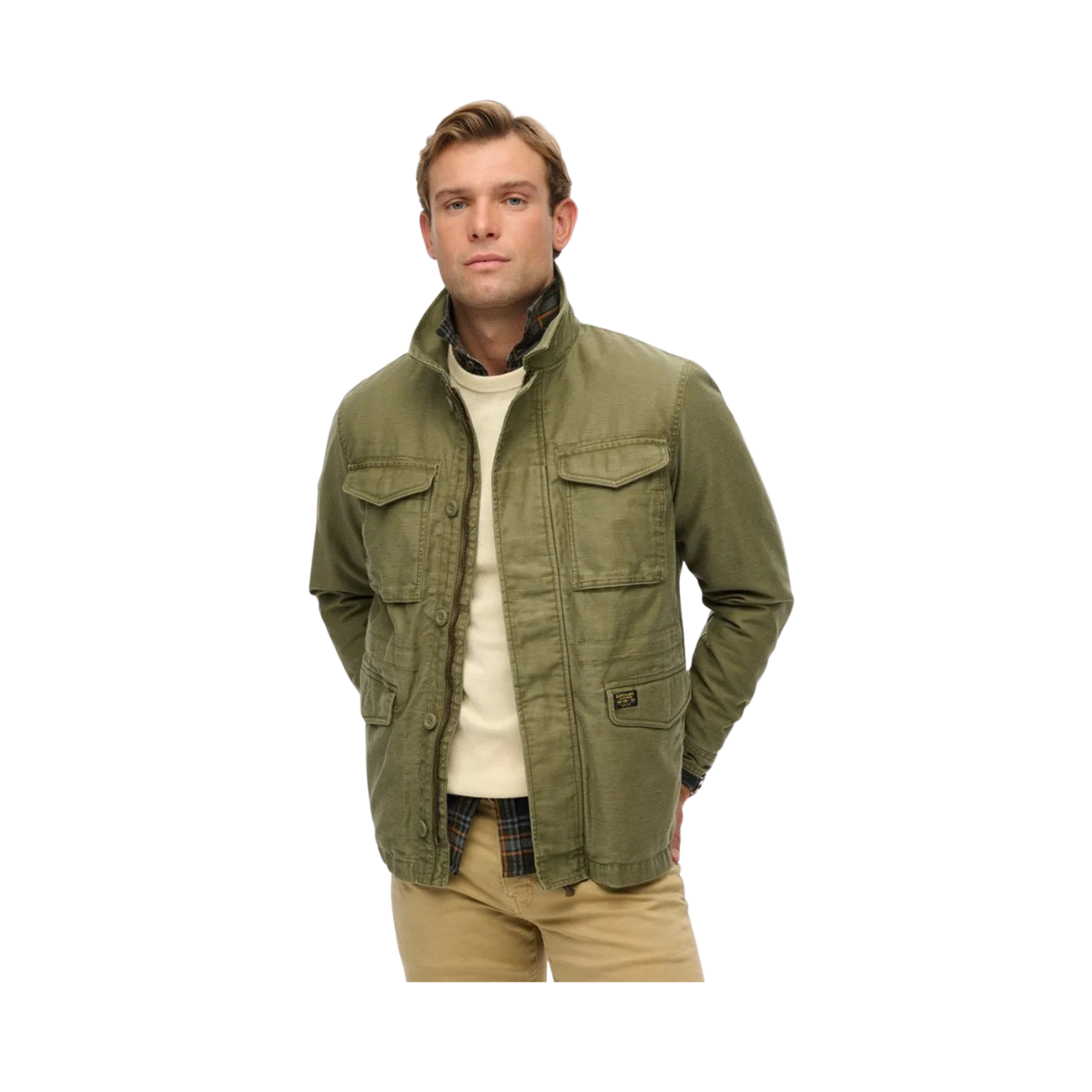 Collared M65 Jacket - Burnt Olive