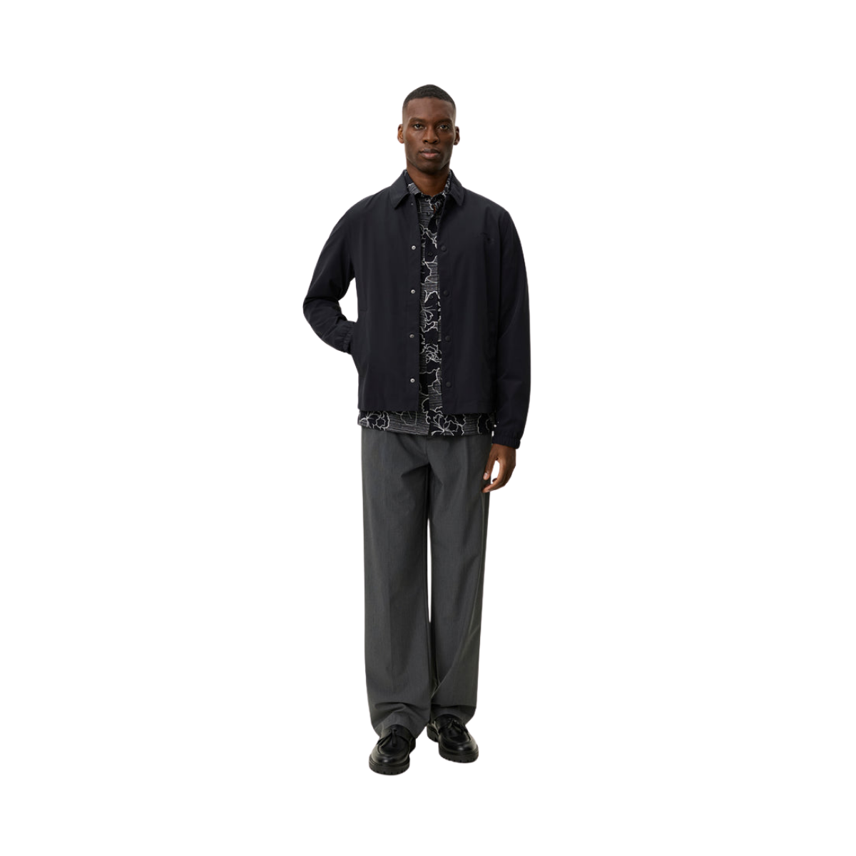 Idris Coach Jacket - Black