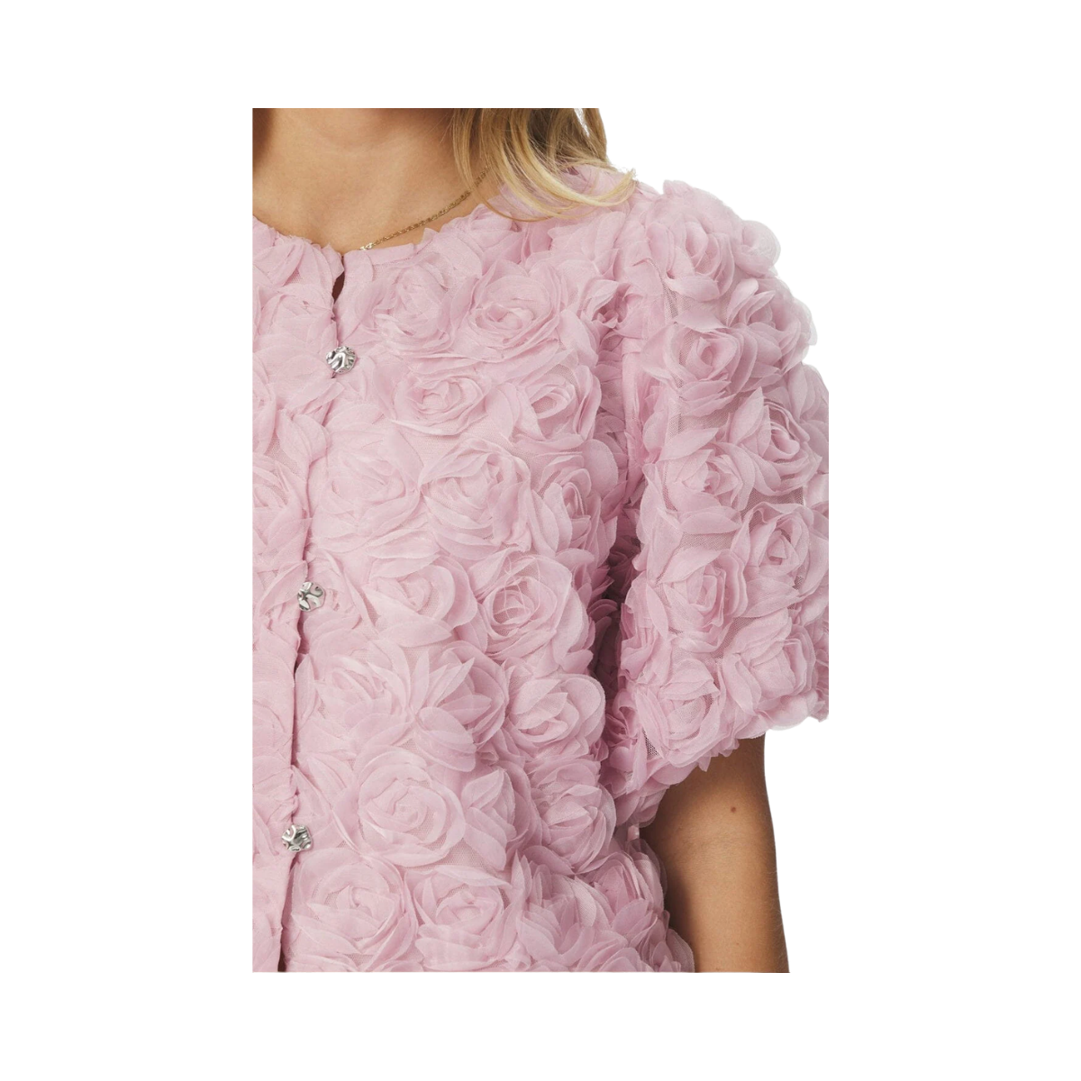 Aisa Flower Blouse - Rose