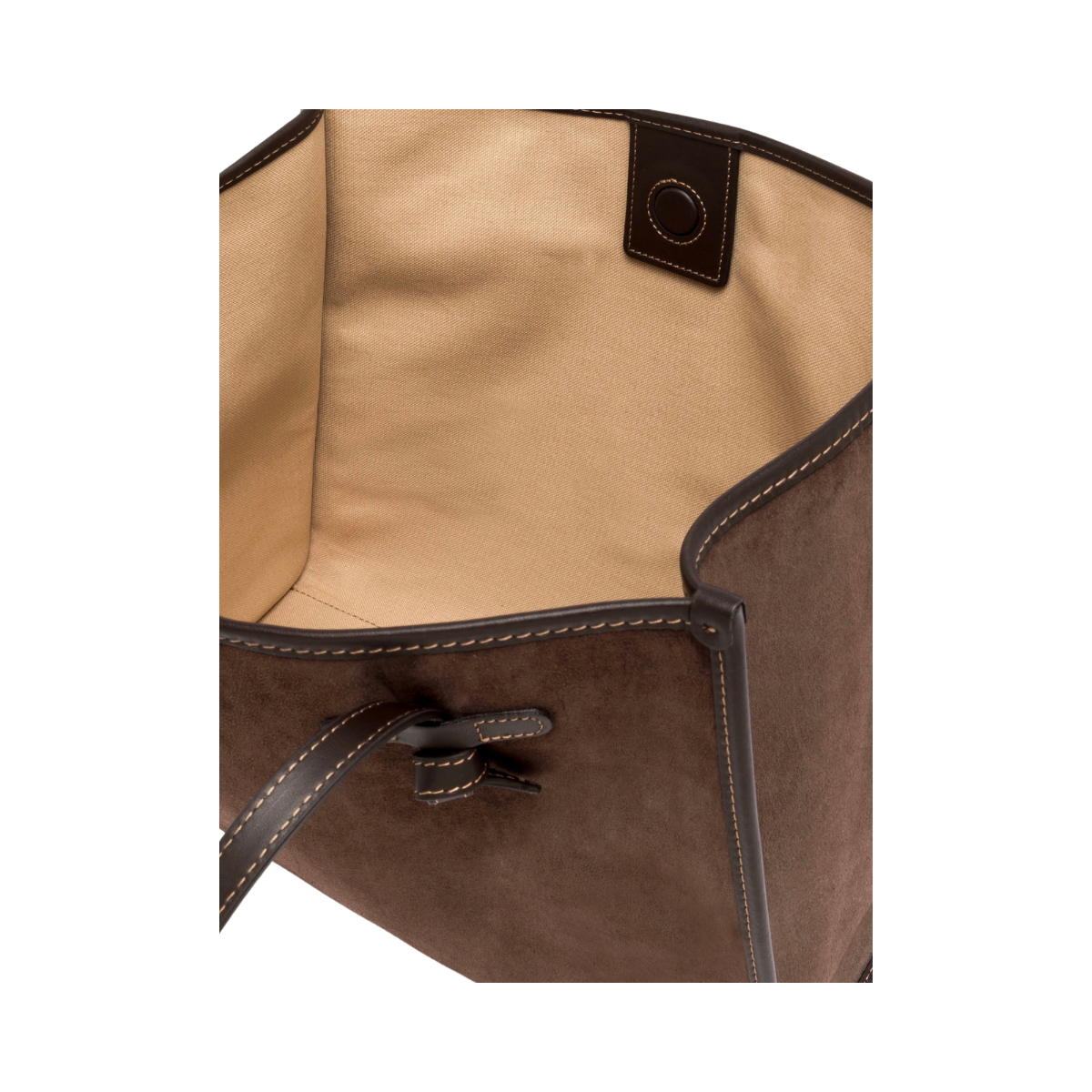 Marcella Suede Shopping Bag - Espresso