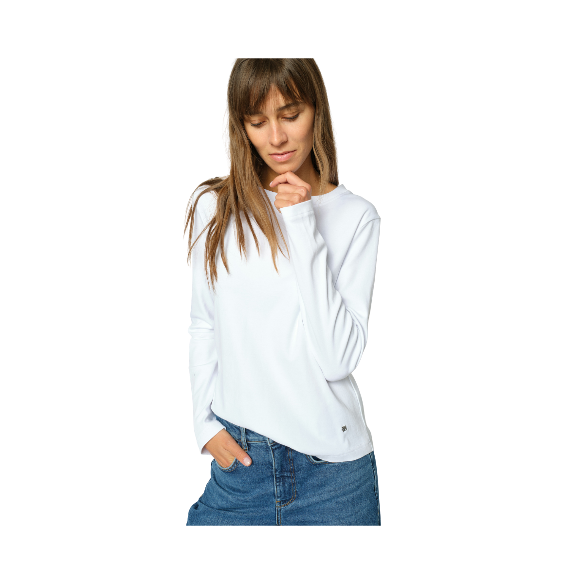 MMMillie O-LS Regular Tee - White