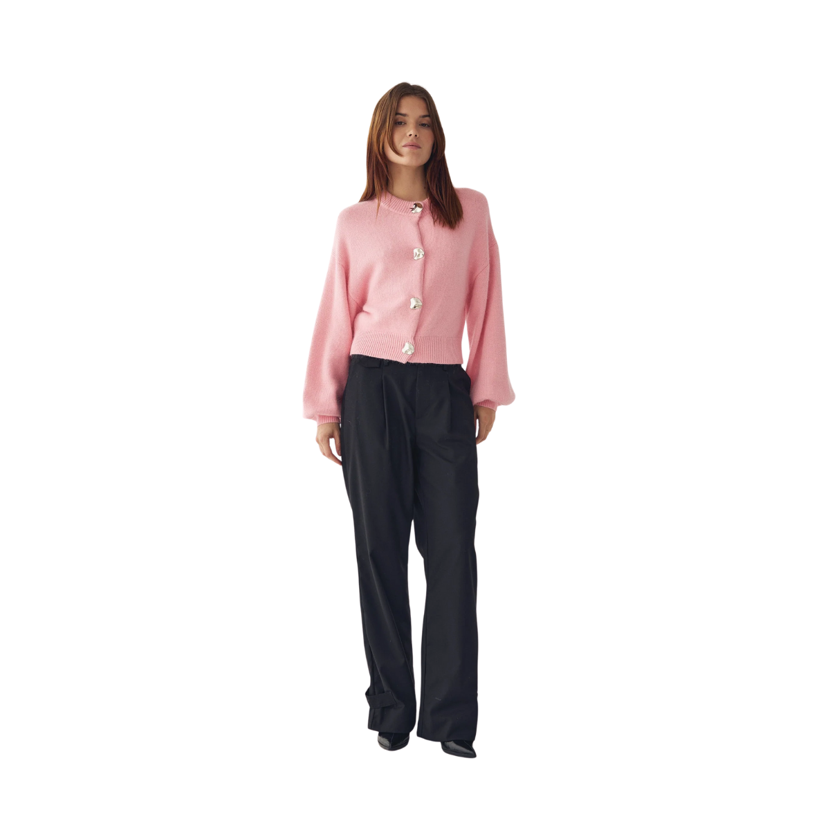 Miley Knit Cardigan - Baby Pink