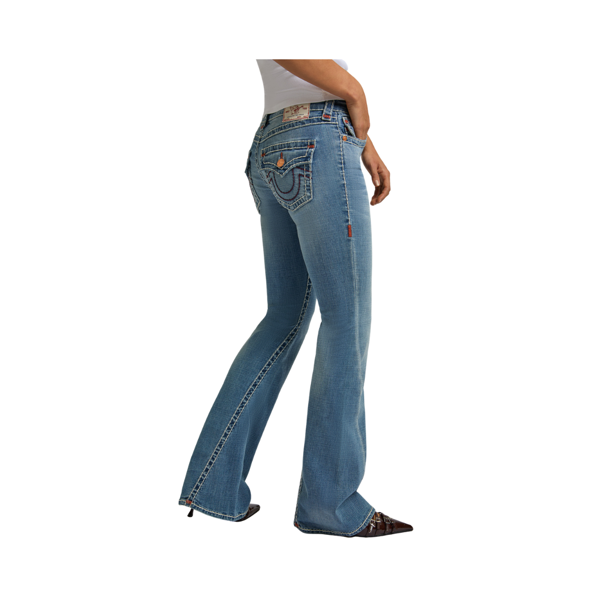 Joey Low Rise Flare Sup T Flap - JKNM Ridge Mist