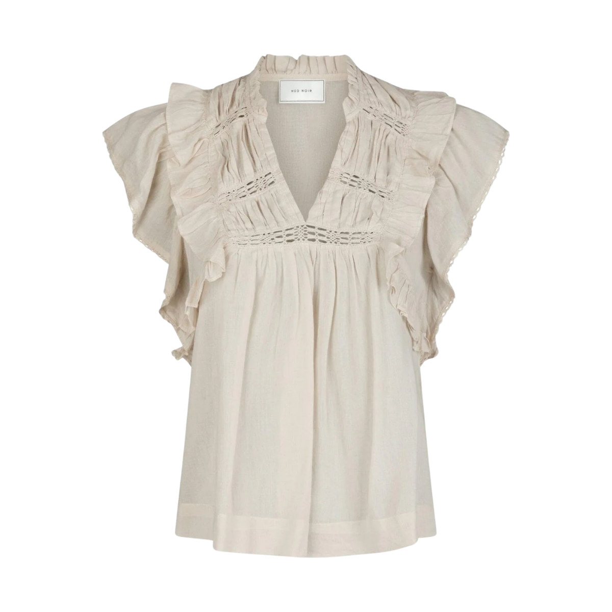 Jayla S Voile Top - Ivory