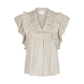 Jayla S Voile Top - Ivory