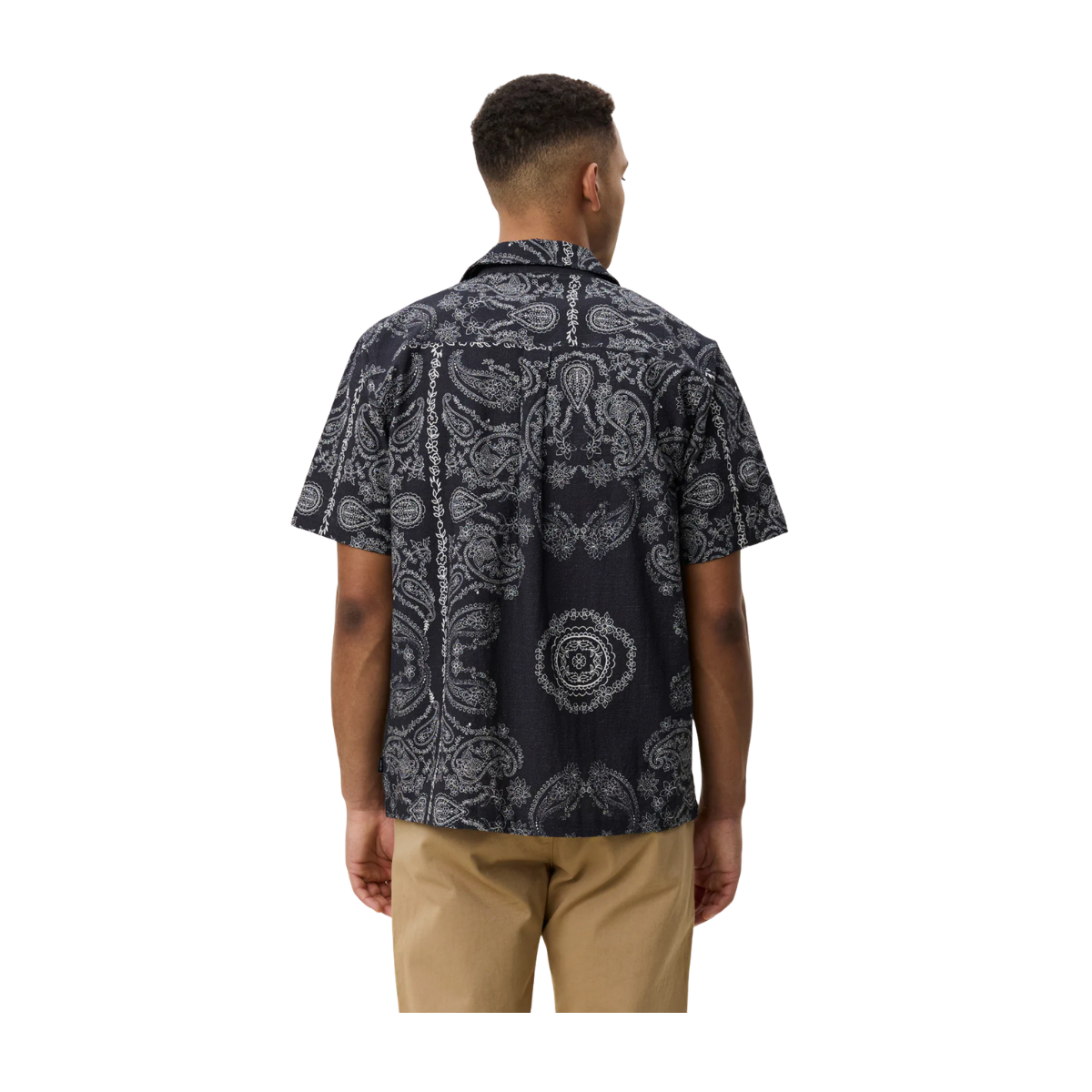 Paisley AOP SS Shirt - Tap Shoe Black