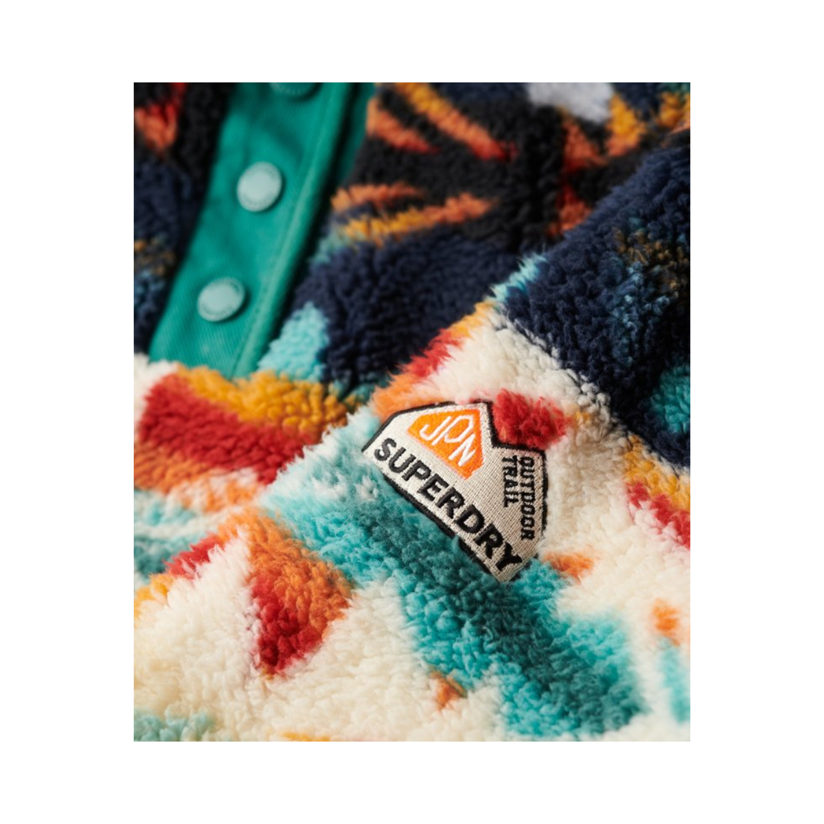 Super Soft Printed Half Zip - F9T Nava Quilt Print