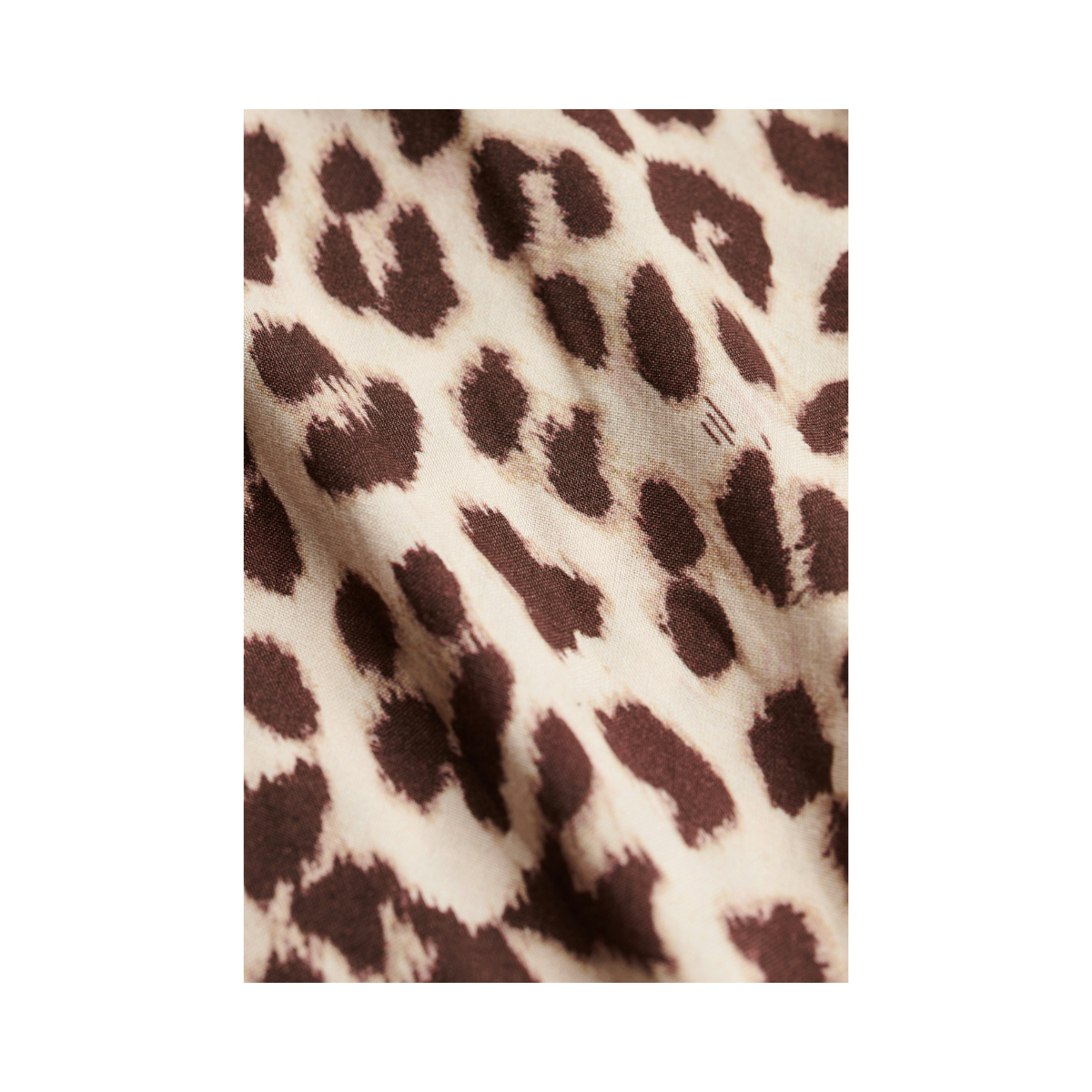 Printed Maxi Slip Dress - Brown Leopard