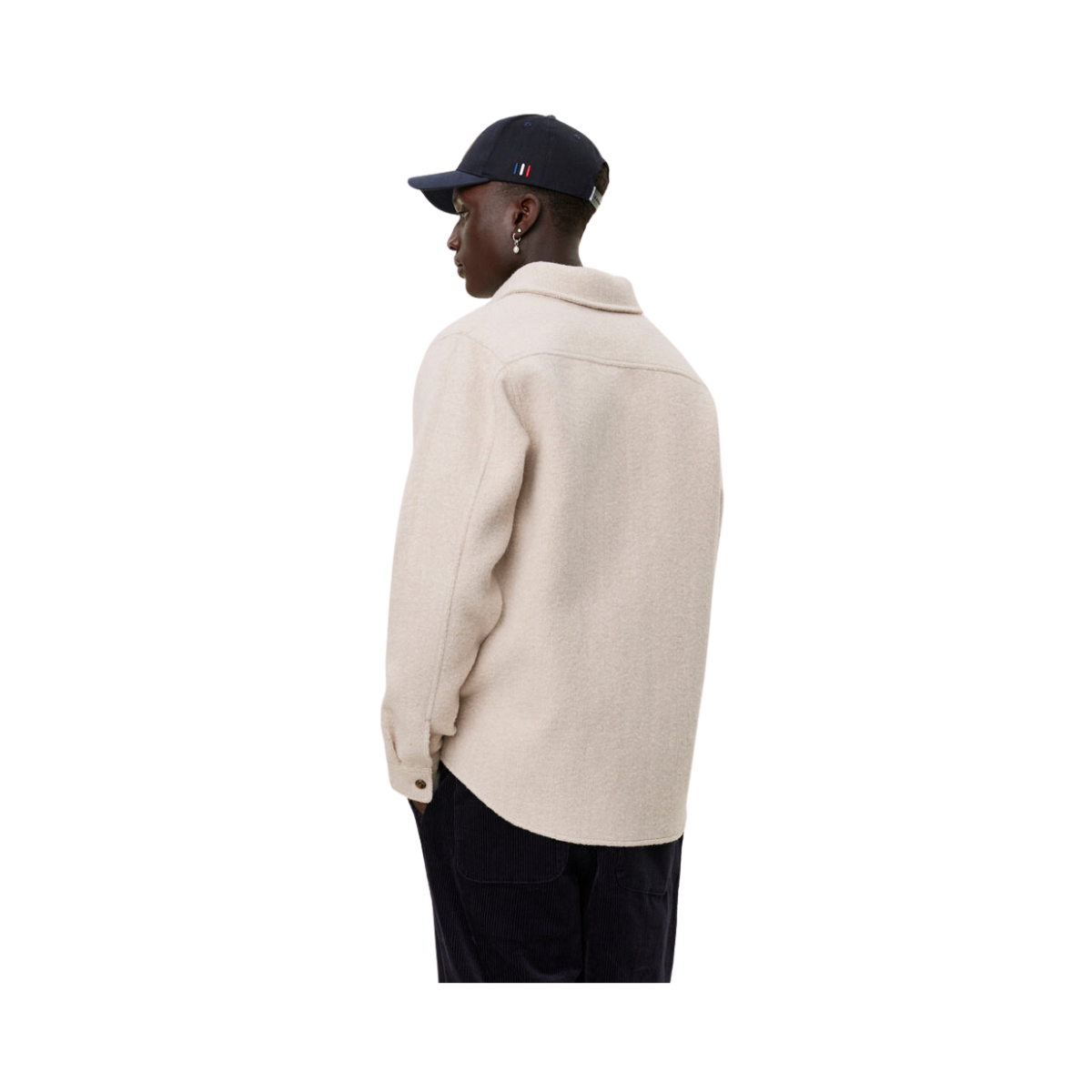 Lennon Bouclé Overshirt - Beige