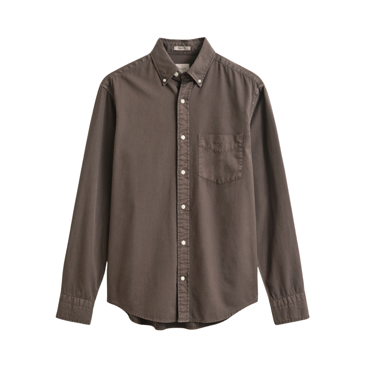 Gmnt Dyed Twill Shirt - Shadow Brown
