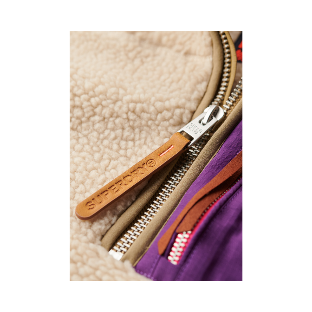 Vintage Retro Half Zip Fleece - 1LG Oatmeal Beige