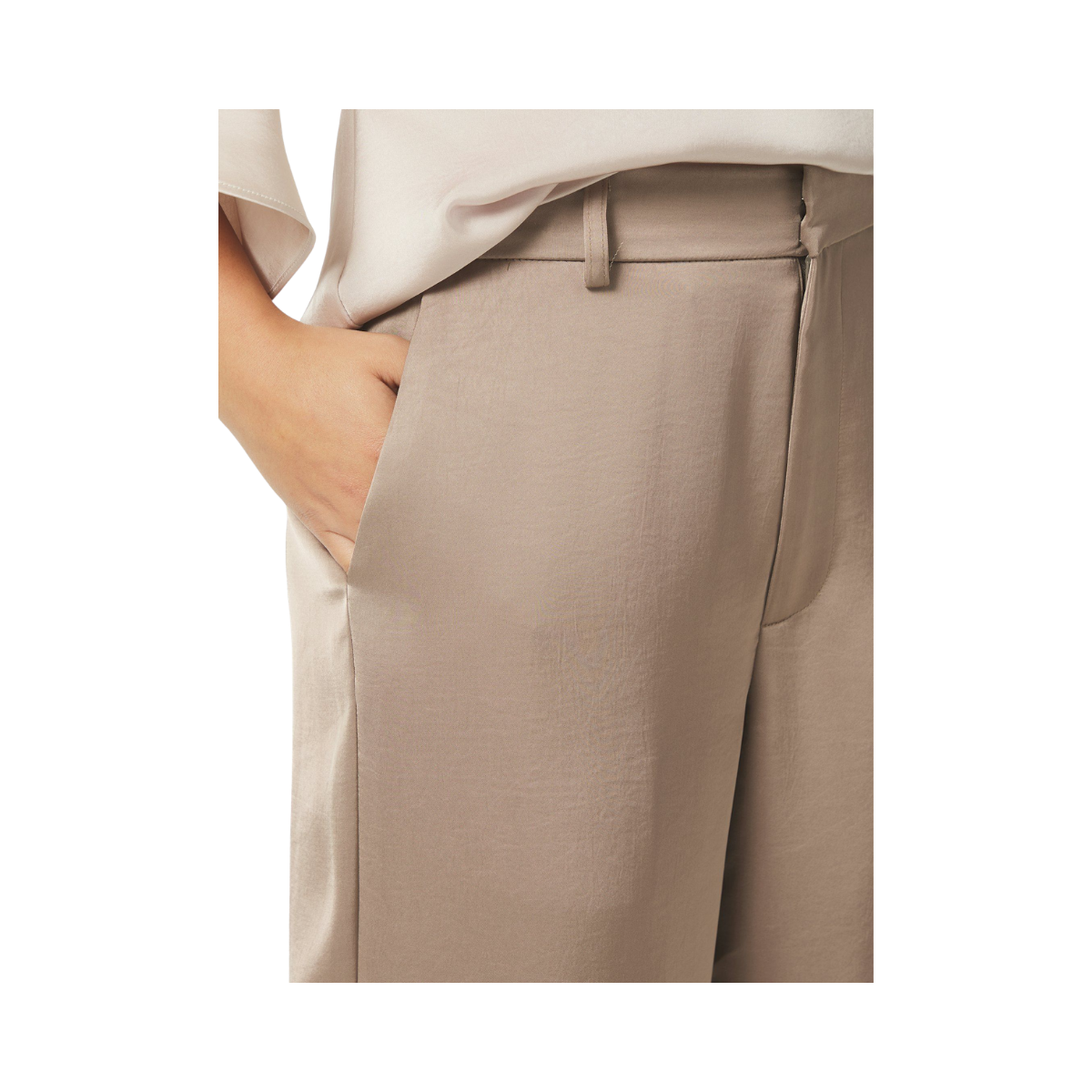 Emmett Heavy Sateen Pants - Dark Taupe