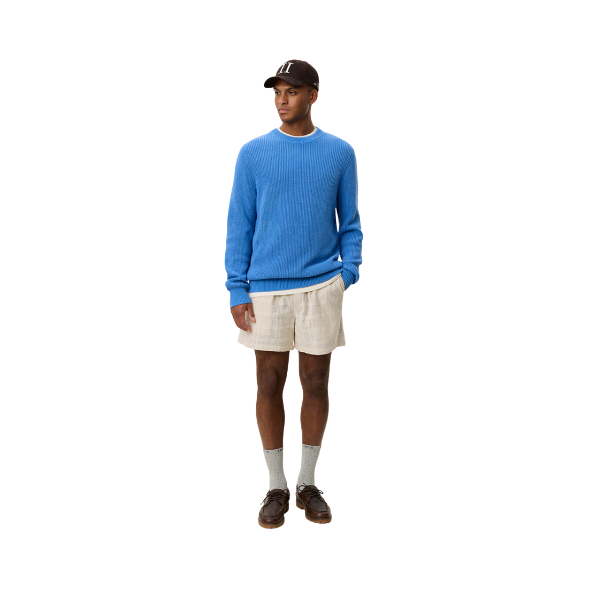 Gary Rib Crewneck Knit - 471 Palace Blue