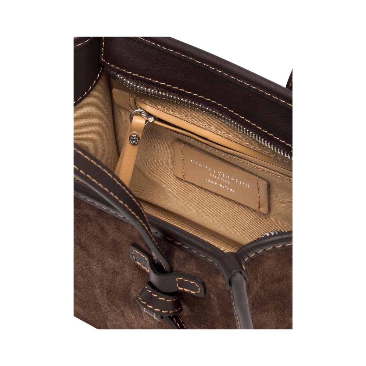 Miss Marcella Suede Handbag - Espresso