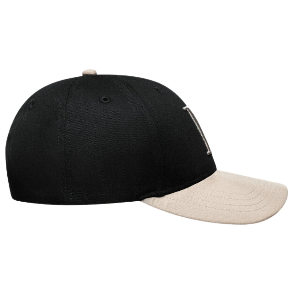 Baseball Cap Contrast Suede II - Black