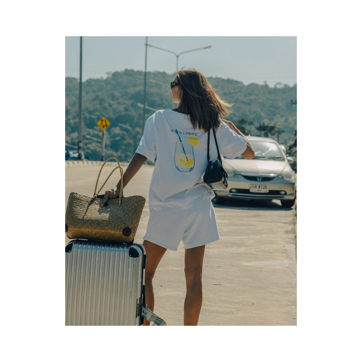 Heavy Tee Lemonade - White