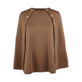 Mary Knit Poncho - Beige