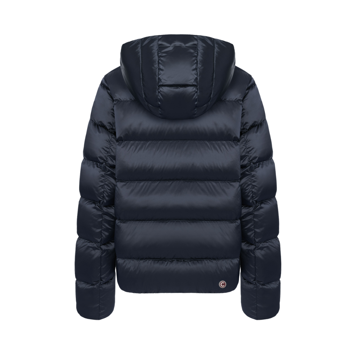 Ladies Down Jacket with Detachable Hood - 68 Navy Blue
