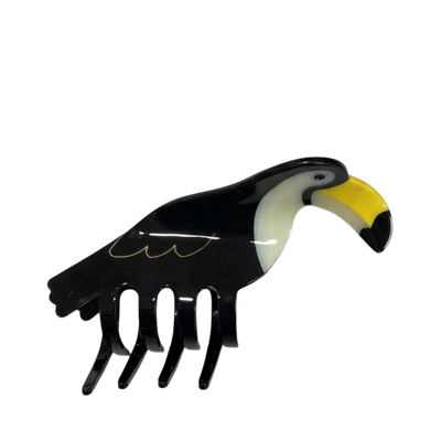 Toucan Hairclip - Black