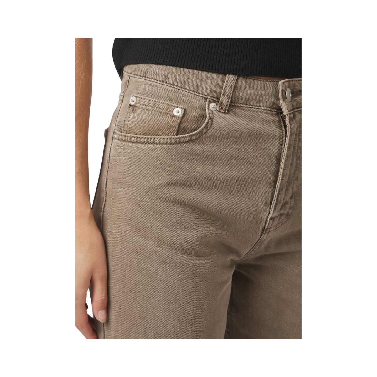 Simona D Pants - Dusty Brown