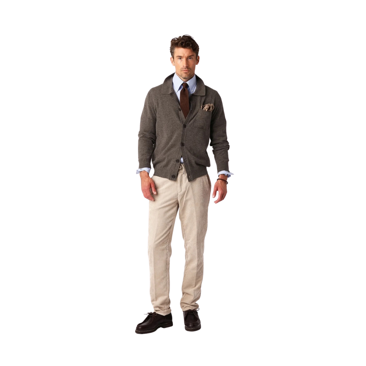 Cashmere Blend Cardigan - Nougat