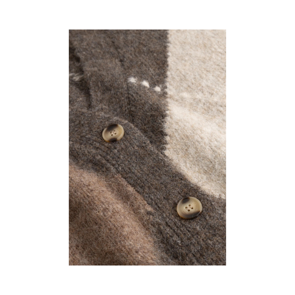 N-Laiana Knit Cardigan - Ash Brown Mix