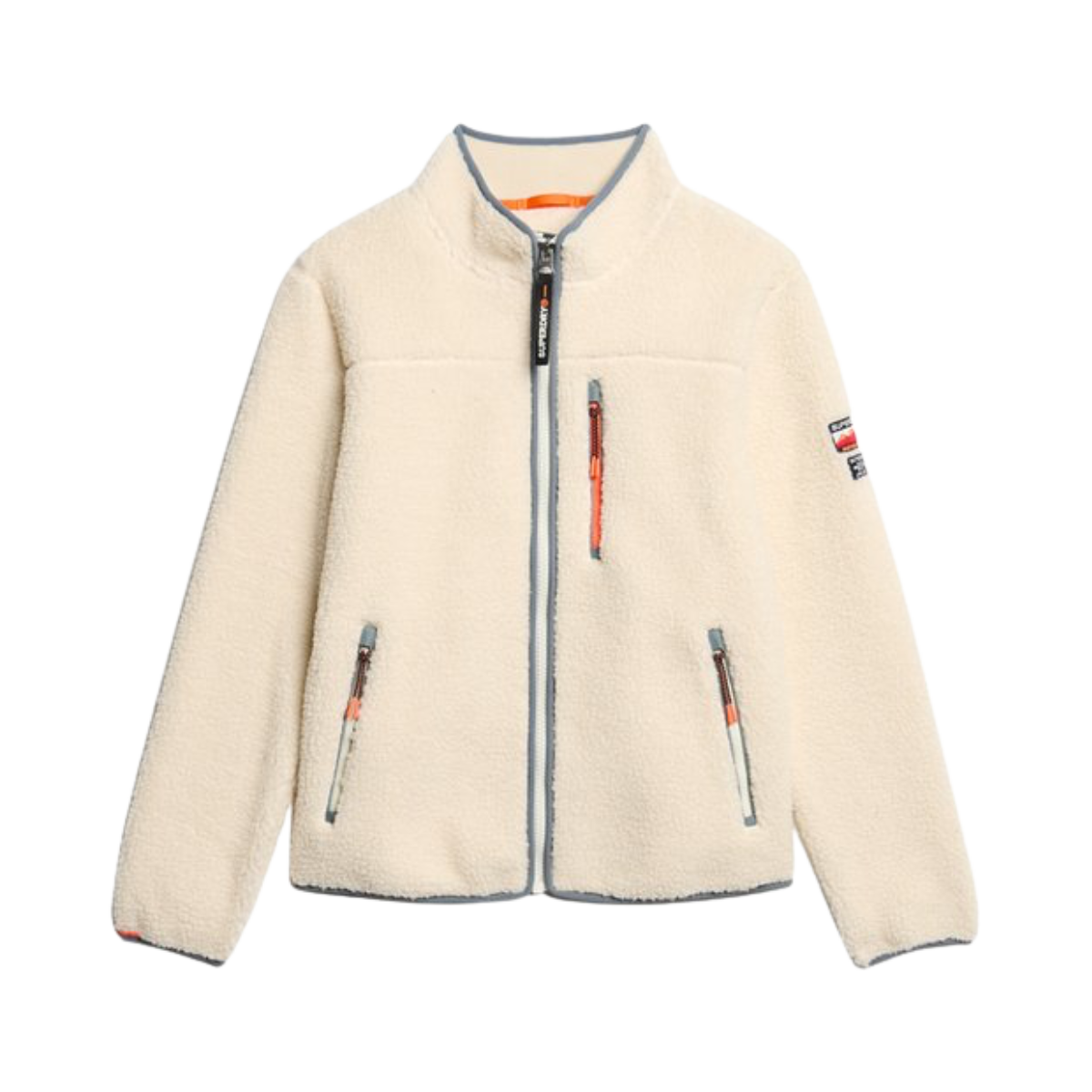 Outdoor Full Zip Fleece - 39E Ecru