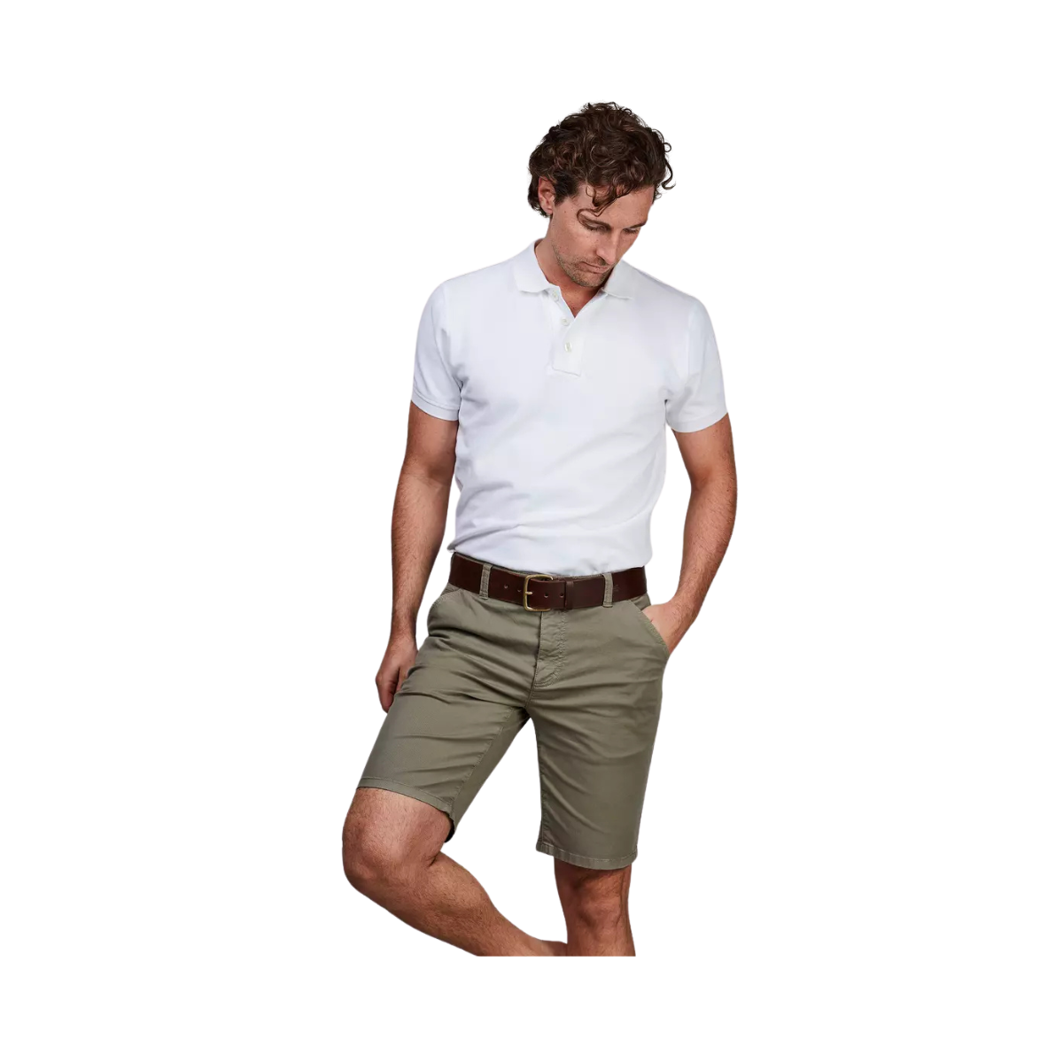 CLASSIC CHINO SHORTS - 54	KHAKI GREEN 54