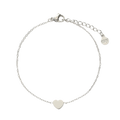 Bracelet With Heart - Silver