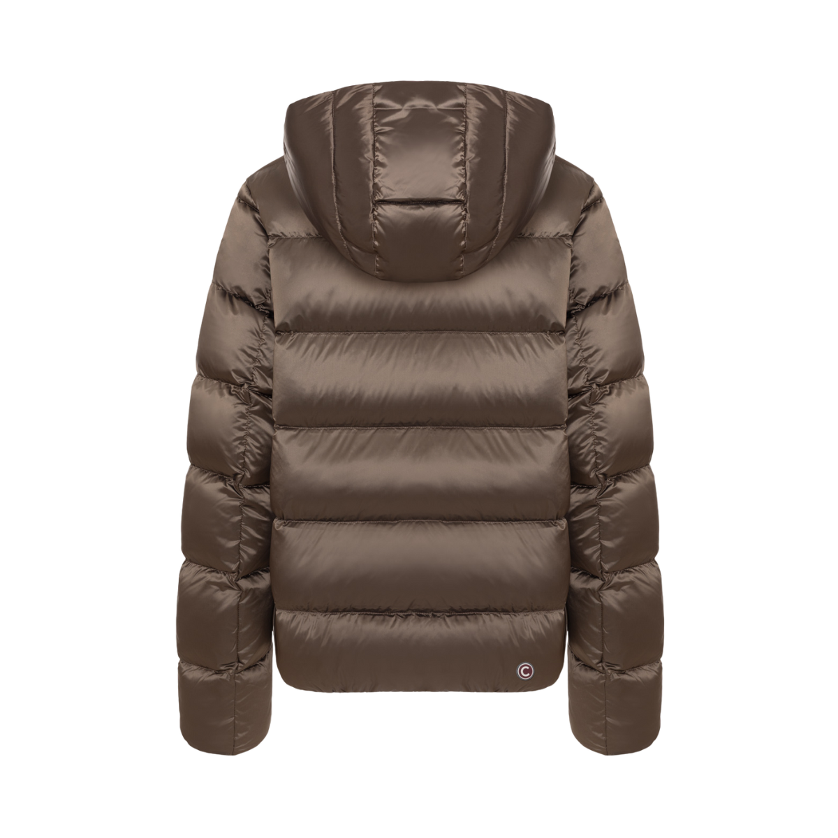 Ladies Down Jacket with Detachable Hood - Dark Yam