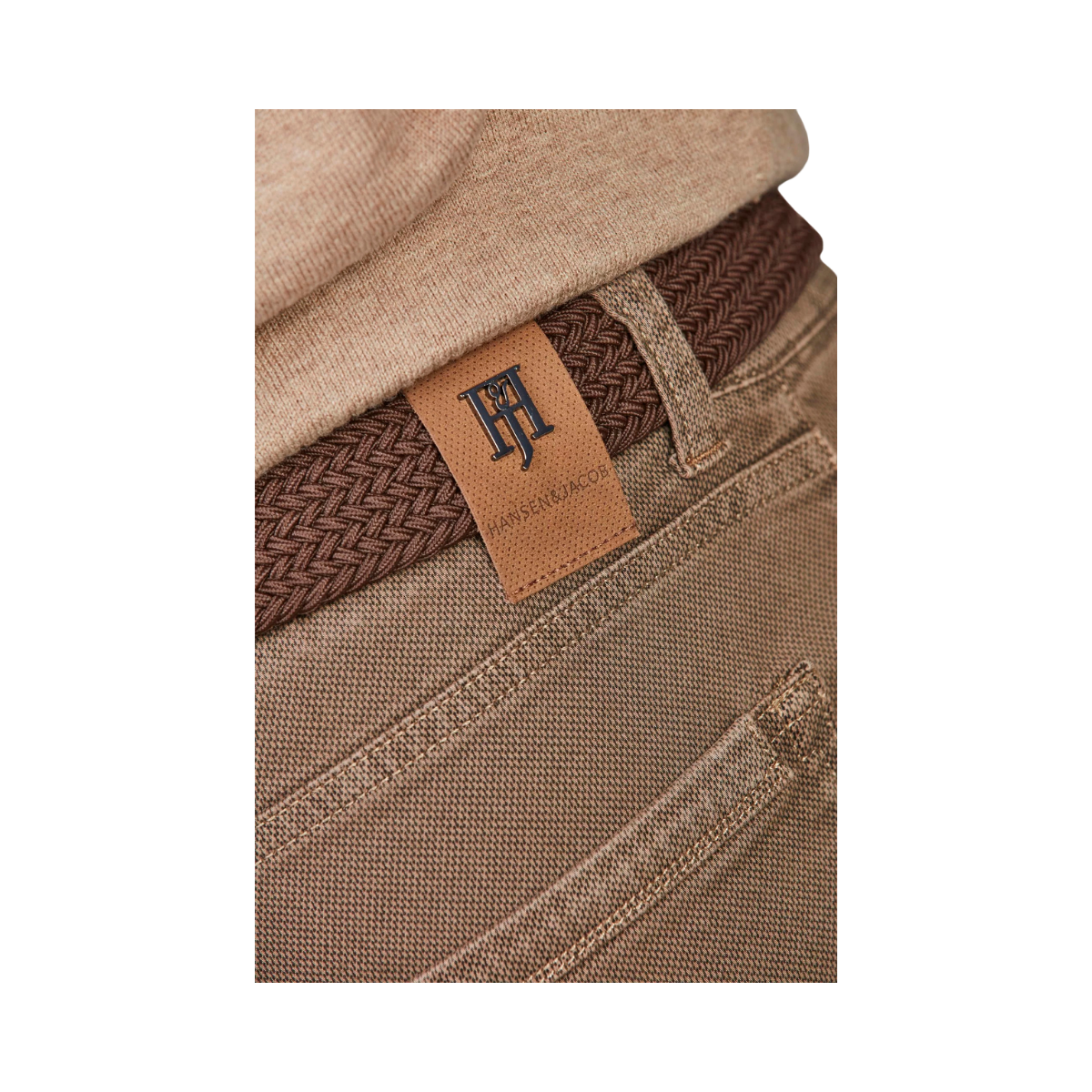 5-Pkt Cut'N Sew Bormio Print - Dark Beige
