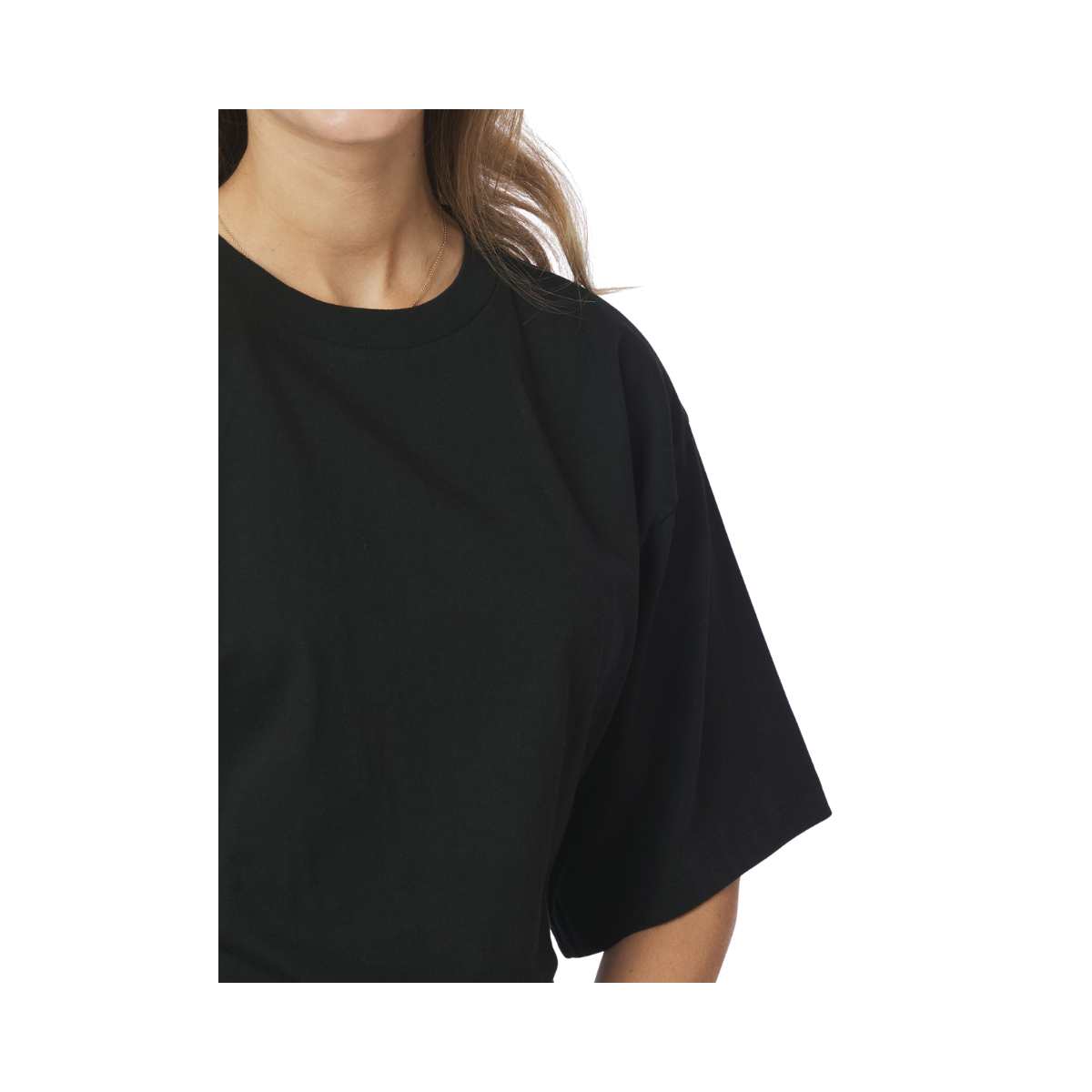 Asha Boxy Tee - Black
