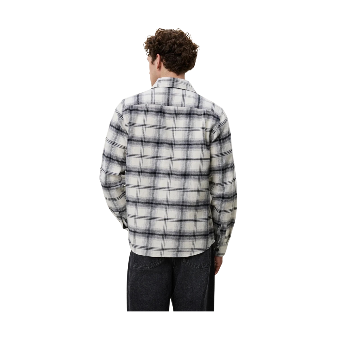 Check Overshirt - Black