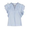 Jayla S Voile Top - Light Blue