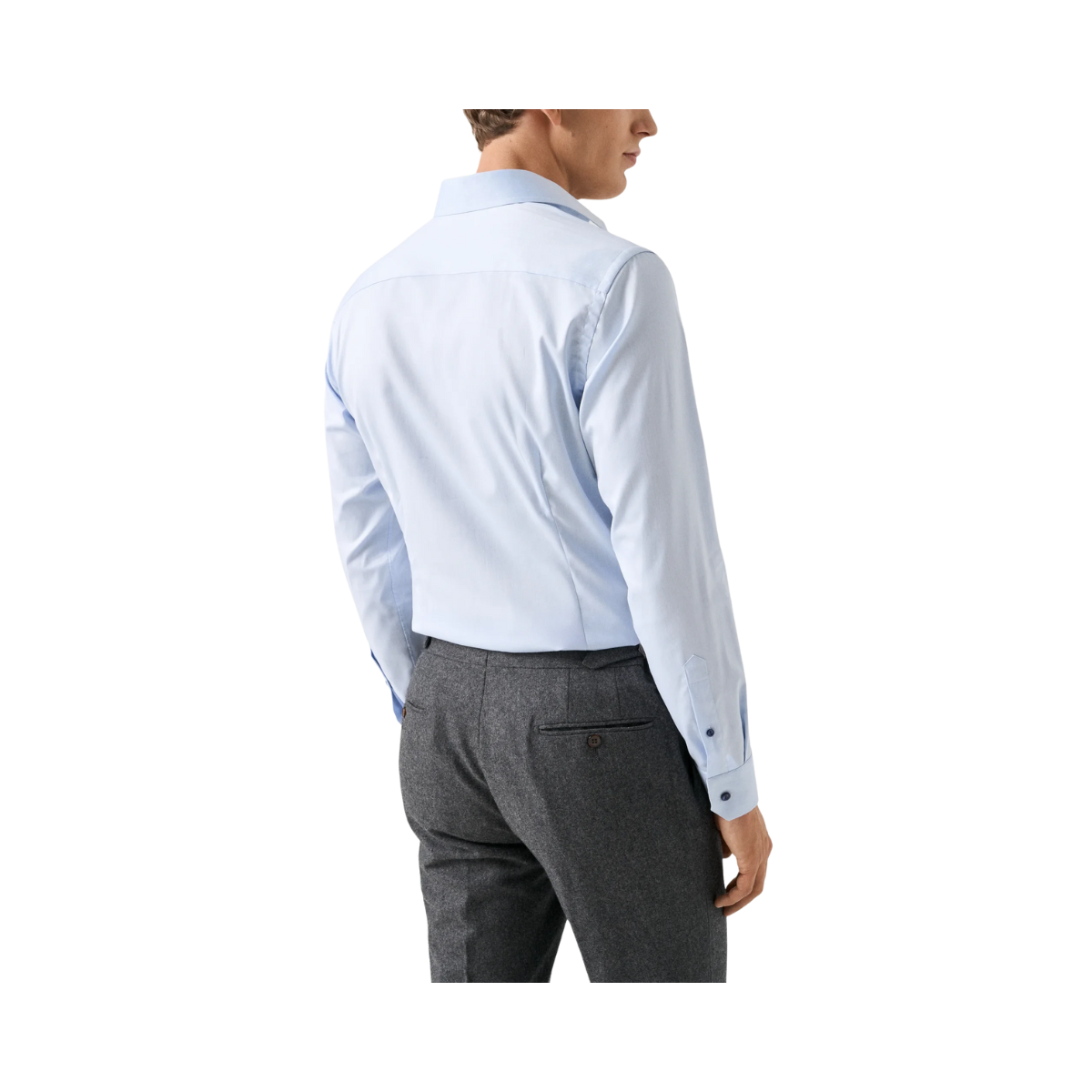 Floral Effect Signature Twill Shirt - Light Blue