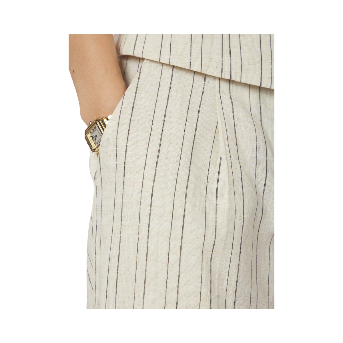 Malba Stripe Pants - Natural